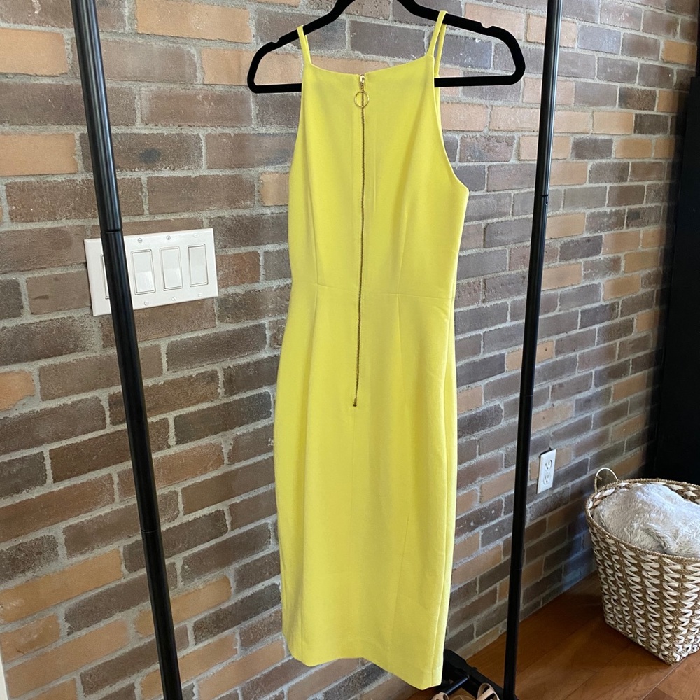 H&M Yellow MIDI Dress